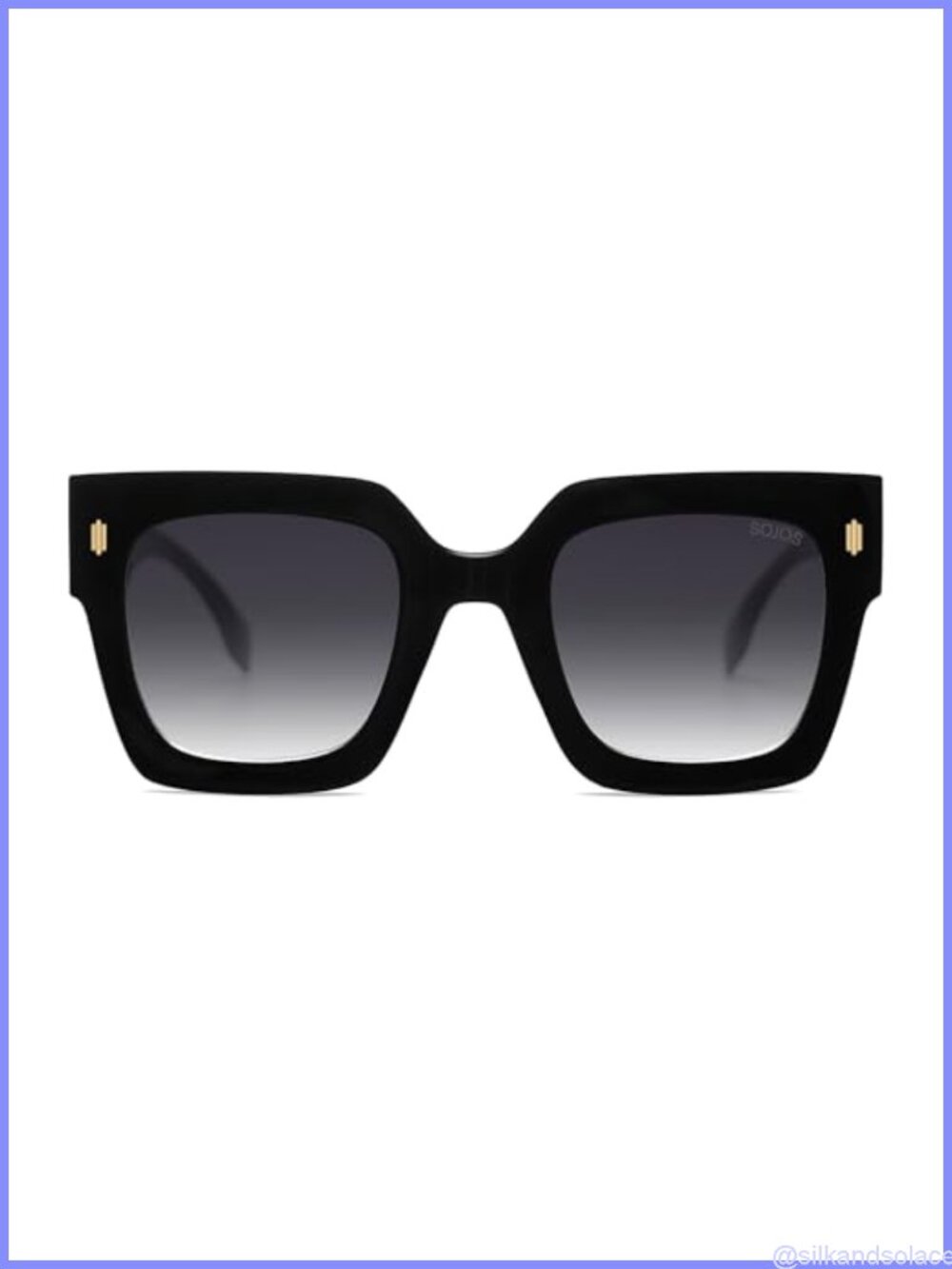 Oversized Square Sunglasses UV400 Thick Big Shades for Women
